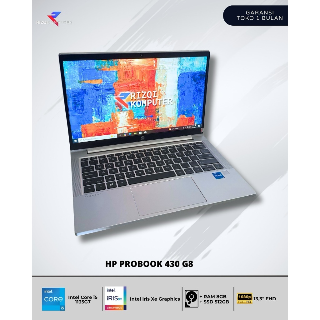 HP ProBook 430 G8  Intel Core i5-1135G7 Ram 8GB SSD 512GB all