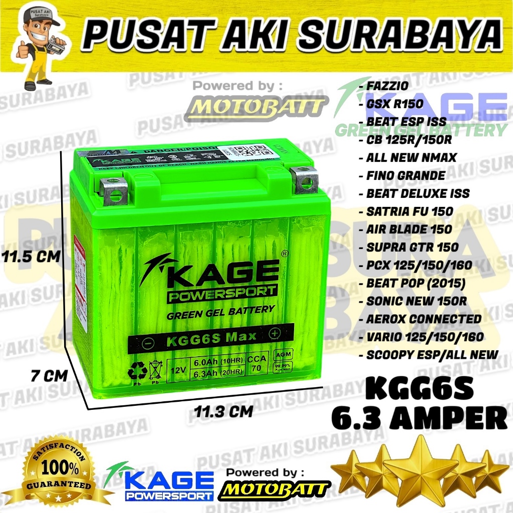 Pusat Aki Surabaya Aki Kering Terbaik Motobatt Mtz6S Gel Aki Motor Vario Led 150 Vario 125 New 6