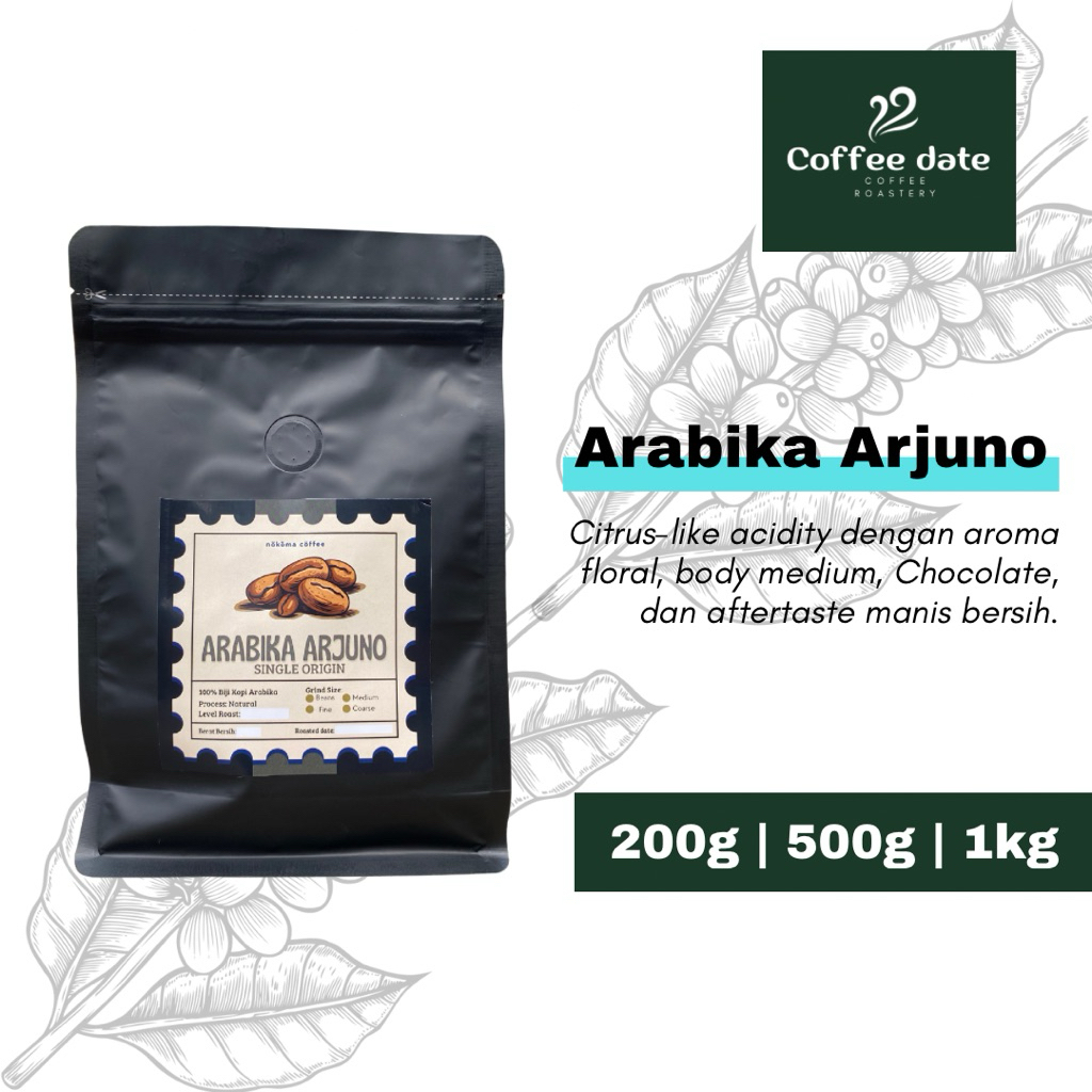 

Kopi Arabika Arjuno pure 100% Biji Kopi Tanpa Campuran | Aroma Coklat | Fresh Roast