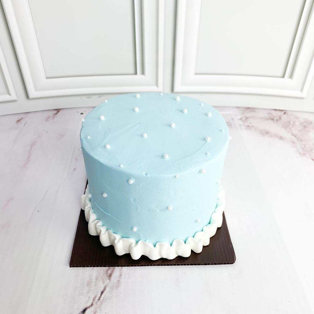 

Kue Ulang Tahun/Birthday Cake/Kue Ultah tema Blue Simpel Cake/Kue Biru/Kue Birthday Jakarta