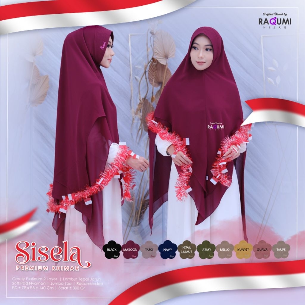 SISELA PREMIUM KHIMAR ORI RAQUMI HIJAB
