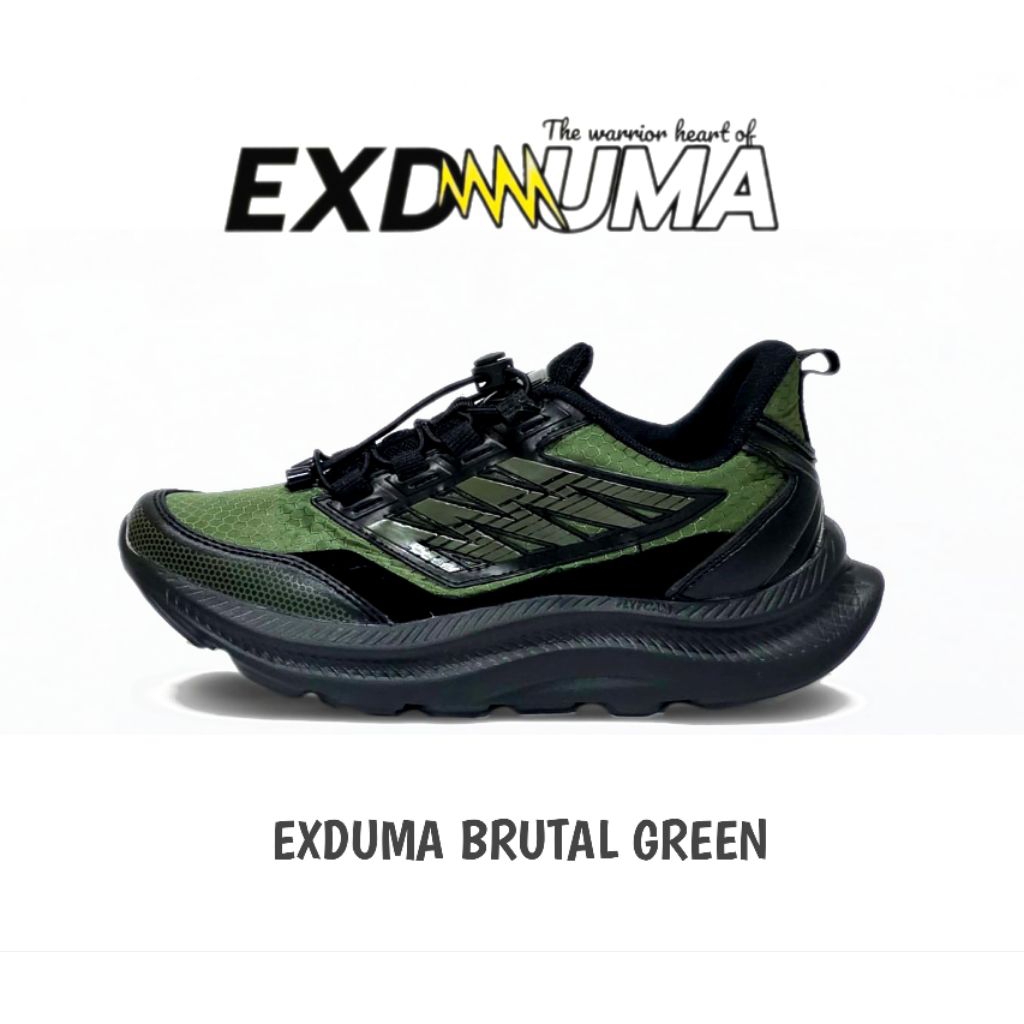 SEPATU EXDUMA GREEN ARMY/BRUTAL GREEN