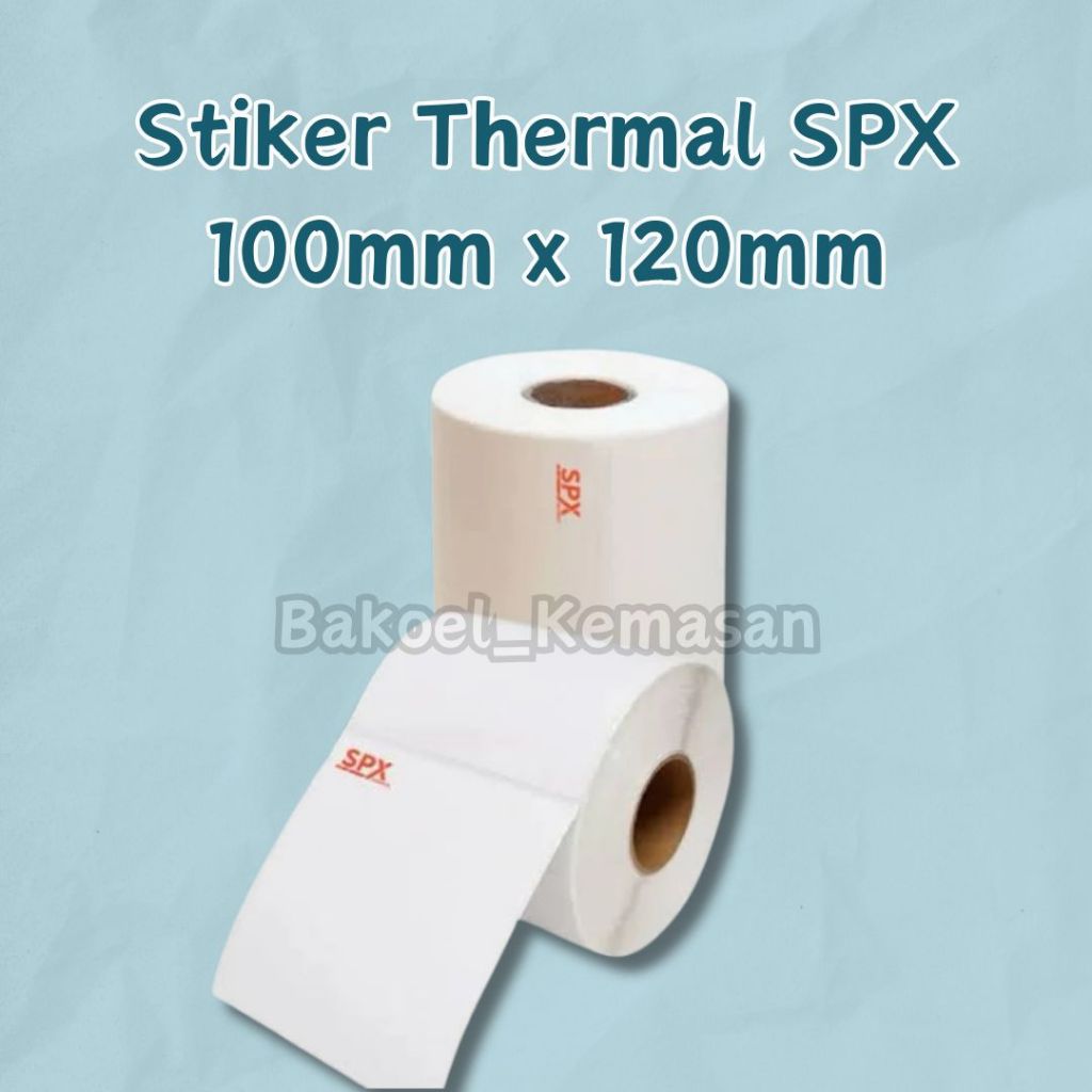 

Label Sticker Thermal Roll 100x120mm Logo SPX Stiker Barcode Label Printer Olshop MURAH