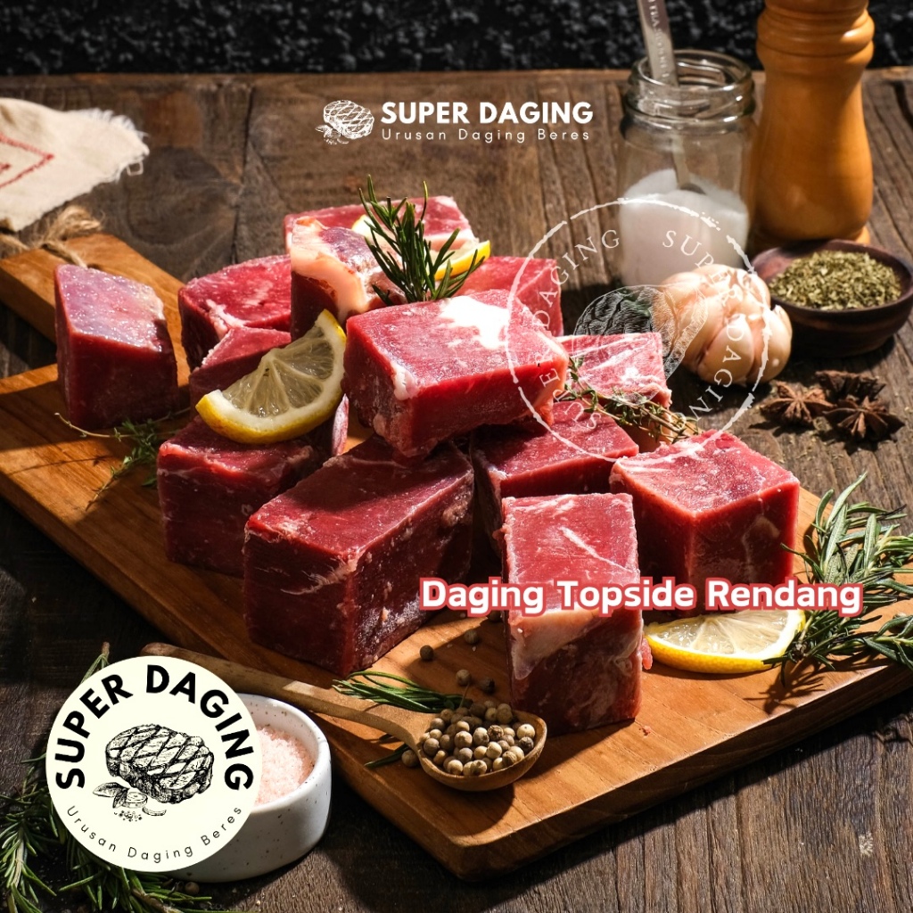 

Daging Sapi Rendang Impor / Beef Topside 1kg - Super Daging Semarang