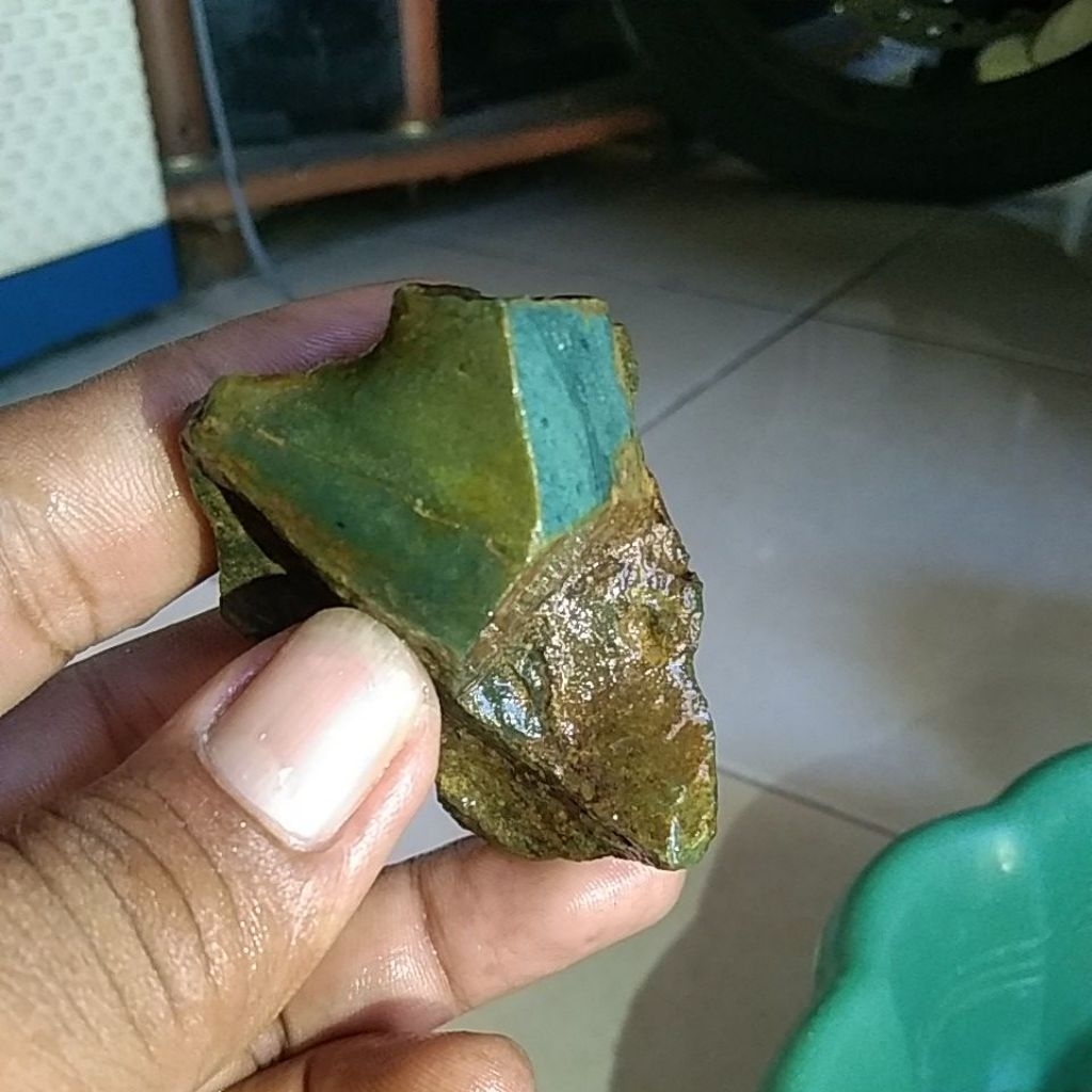 Batu garut hijau botol crystal ngeplong galian cisangkal