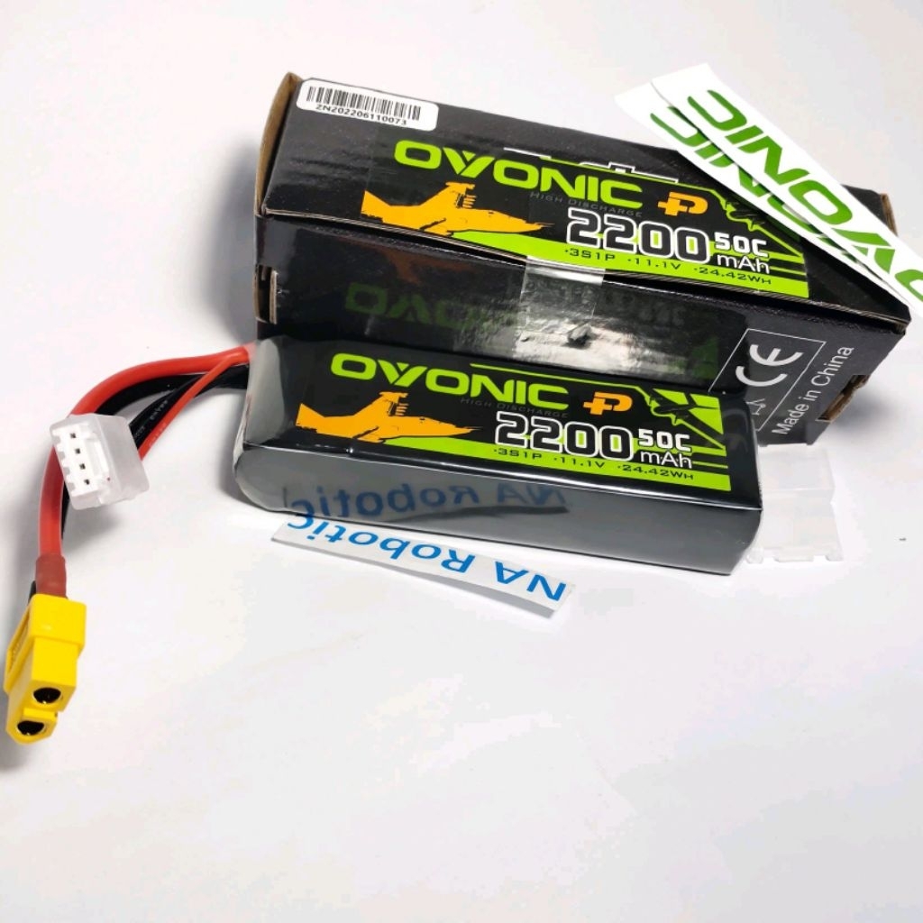 Baterai Lipo Ovonic 2200mAh 3S 50C XT60 11.1V