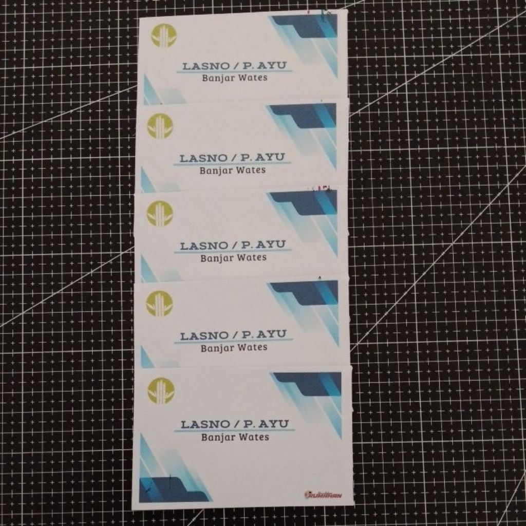 

50 PCS amplop custom ukuran 70×110 mm