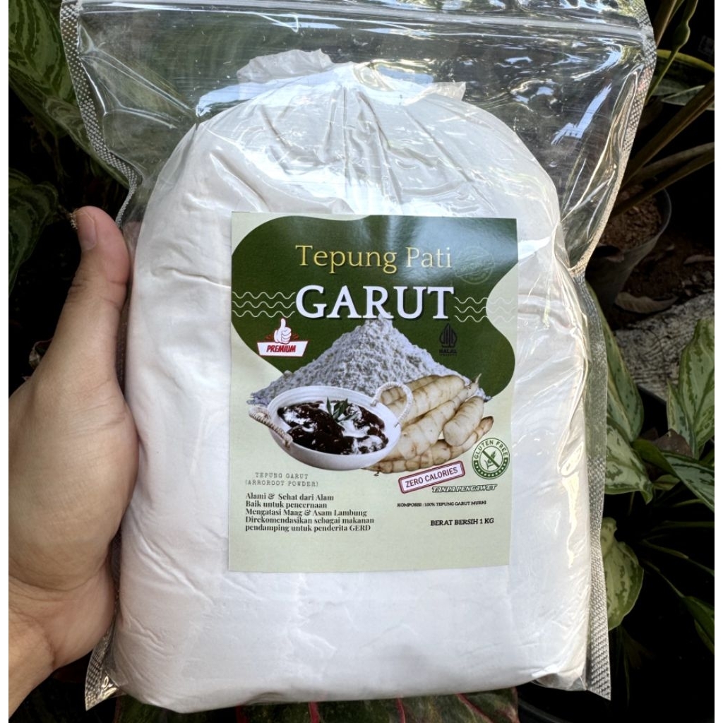 

[BARU] Tepung Pati Garut Premium 1Kg Tepung Garut Asli Obat Maag Asam Lambung
