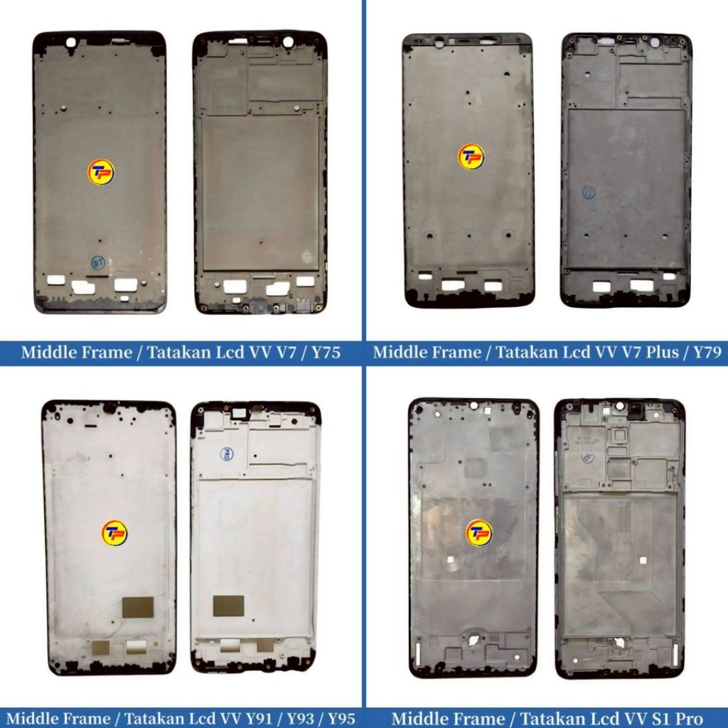 Middle Frame - Tatakan Lcd Vivo V7 - Y75 - V7 Plus - Y79 - Y91 - Y93 - Y95 - S1 Pro