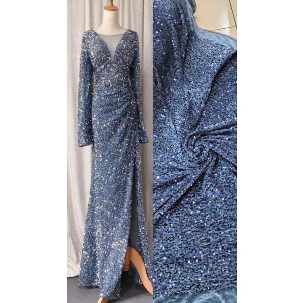 BAHAN SEQUIN BULUDRU SERIBU PAYET/KAIN  SERIBU PAYET BULUDRU