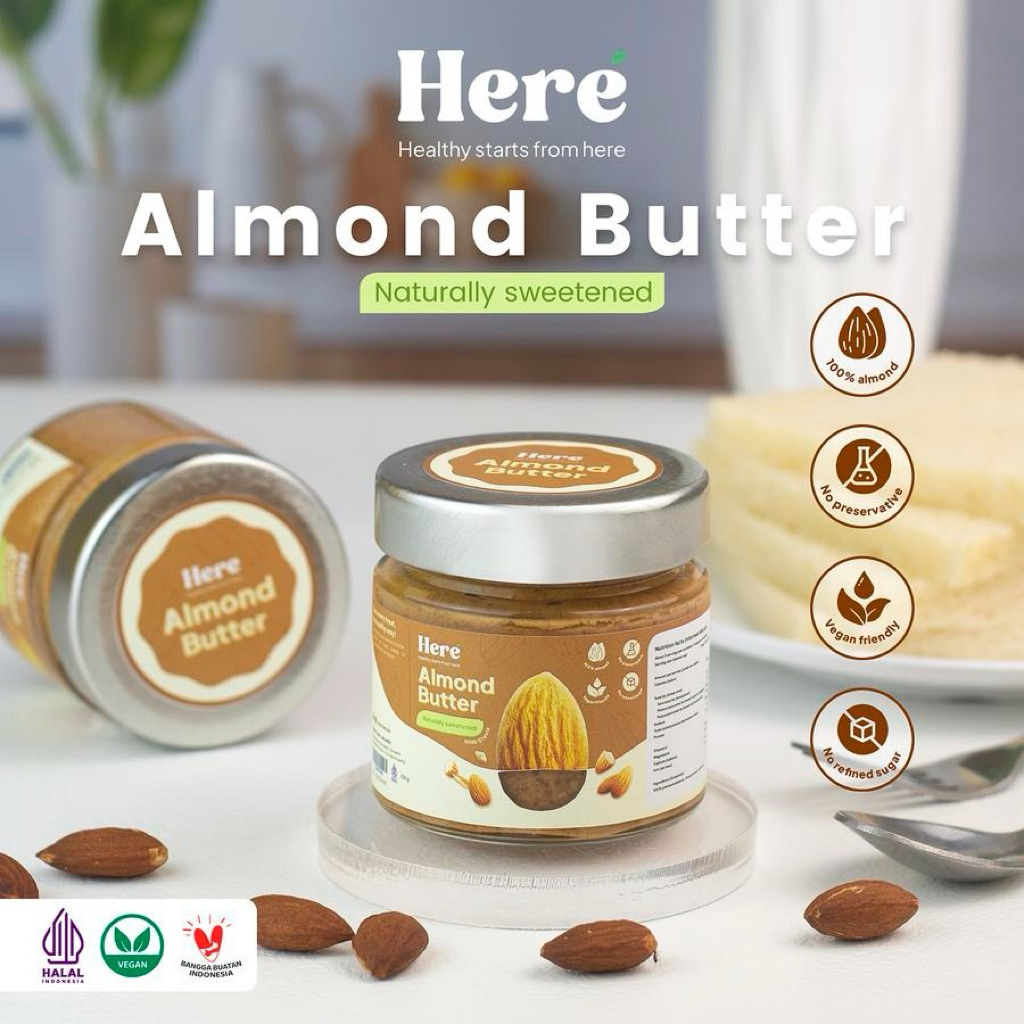

Almond Butter - Naturally sweetened