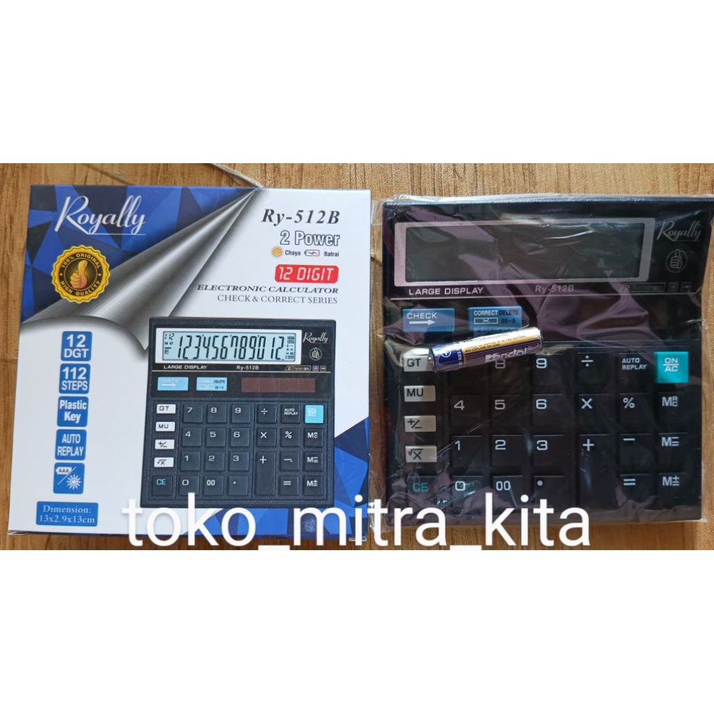 

Kalkulator Royally 12 Digit Ry-512B 2 Power