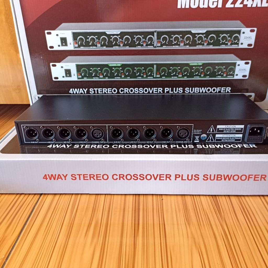 CROSSOVER MODEL 224XL CROSSOVER 4way stereo plus subwoofer
