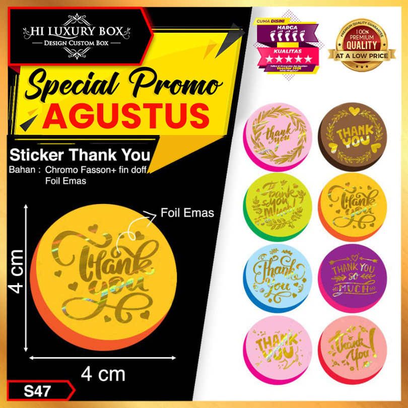

Sticker|Sticker Thank You|Sticker Murah|Sticker Seller|AkesorisS47