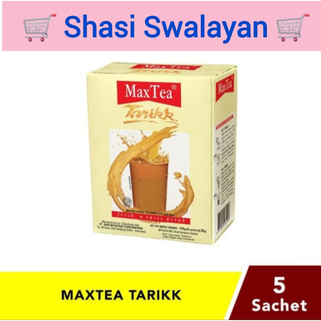 

MaxTea Tarik Box (5 sachet) - Teh Tarik Biasa / Jahe