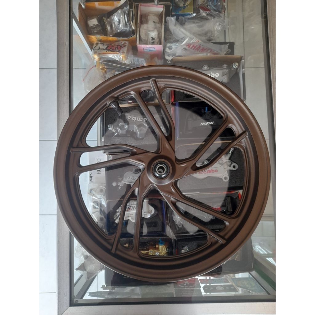 Velg Vario150 New Depan ori Honda coklat magnesium