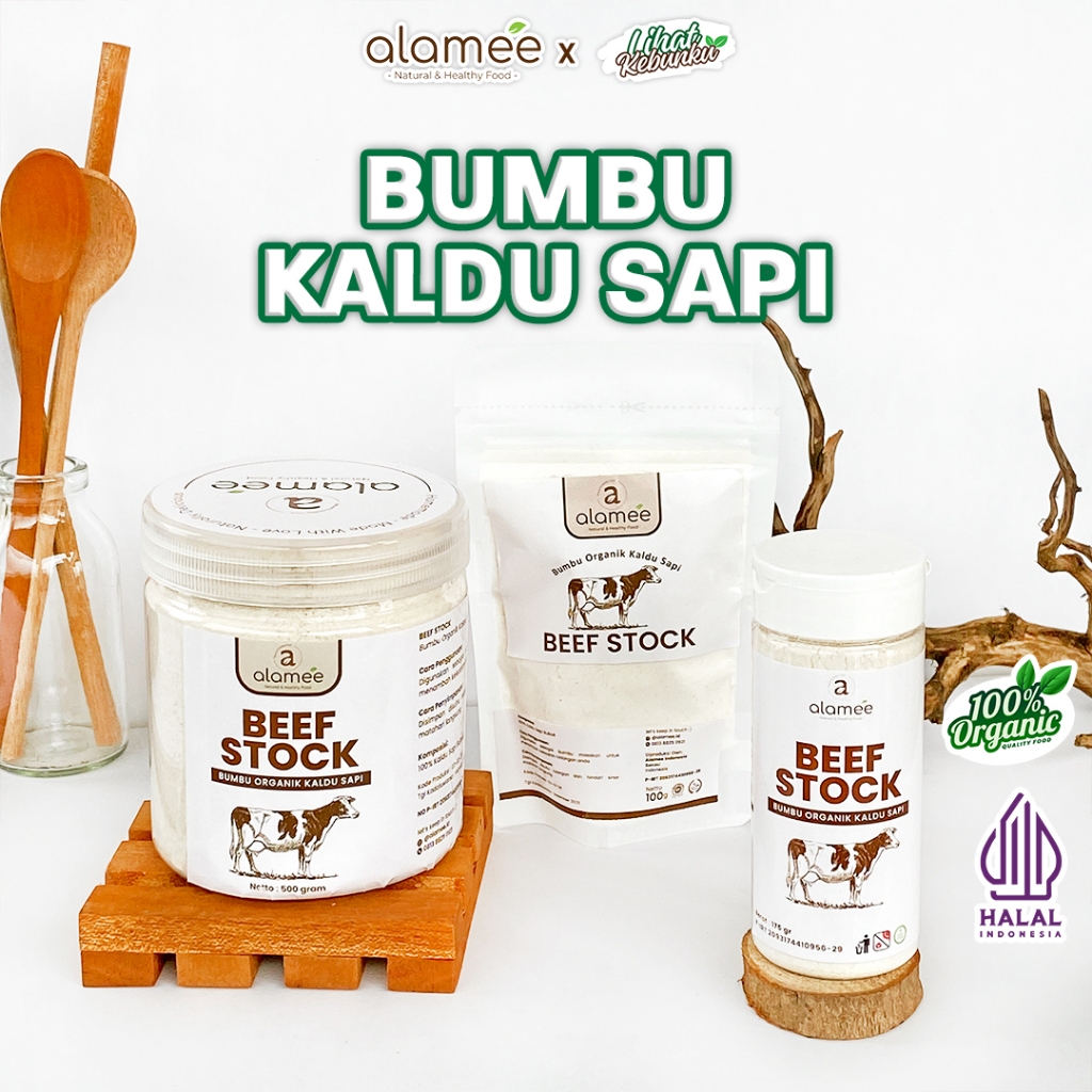 

ALAMEE Kaldu Sapi Bubuk Penyedap Rasa Beef Stock Powder Seasoning Bumbu Organik LIHAT KEBUNKU
