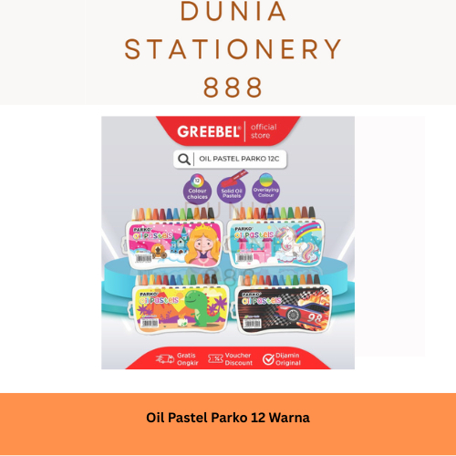

Oil Pastels Parko 12 Warna Crayon Krayon Minyak Oil Pastel by Greebel