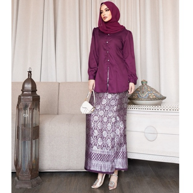 Saide - Atasan Blouse Katun - Setelan Baju Muslim Wanita Elegan - Blouse Katun Toyobo - Tunik Toyobo