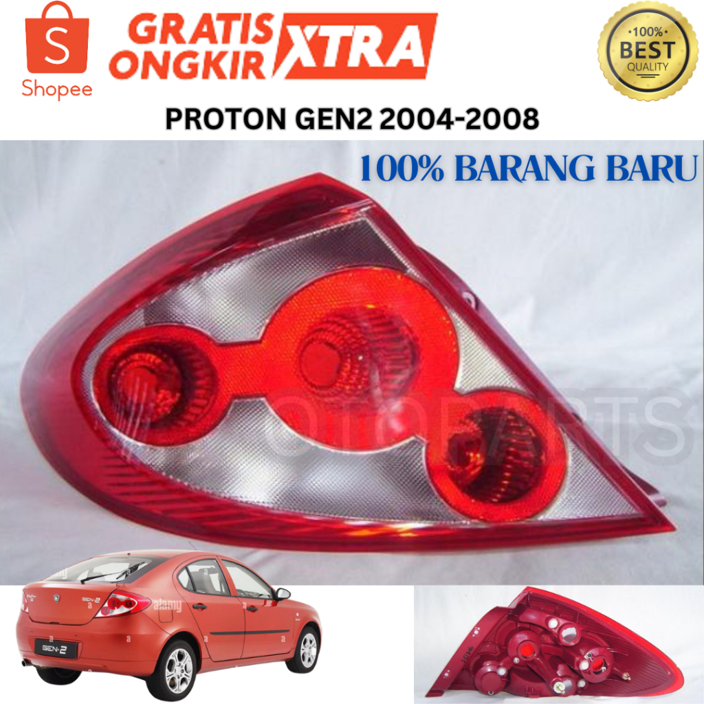(ORI MALAYSIA) LAMPU BELAKANG STOP LAMP PROTON GEN 2 2004 2005 2006 2007 2008 PREFACELIFT BARU NHF M