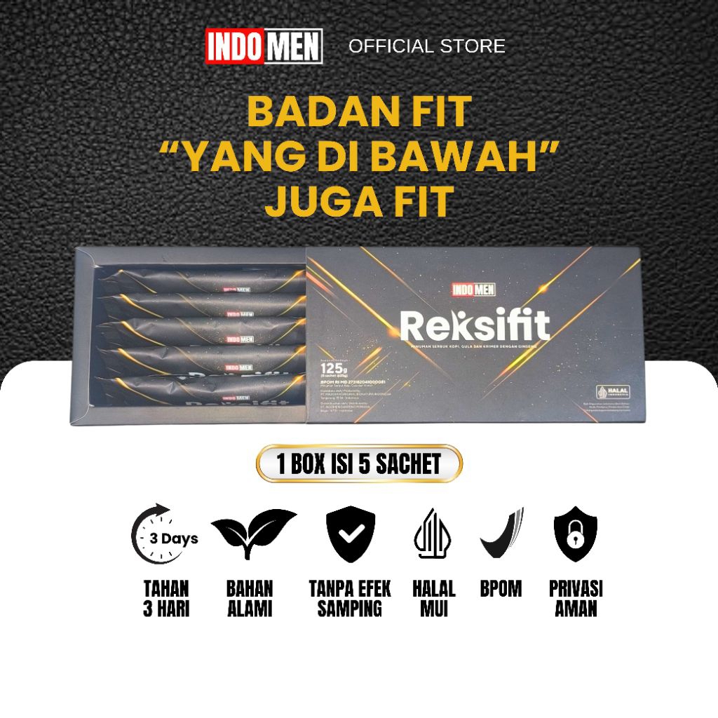 

INDOMEN Reksifit 1 Box 5 Sachet Kopi Vitalitas Pria Maksimal