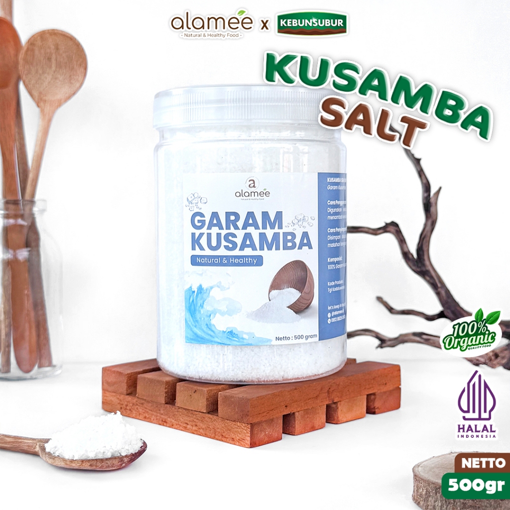 

ALAMEE Garam Kusamba Sea Salt Laut Bali 500gr Organik Murni Natural Seasalt Lokal kebunsubur