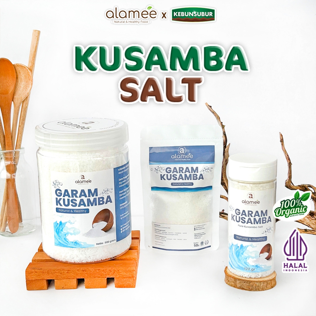 

ALAMEE Garam Kusamba Sea Salt Laut Bali Organik Murni Natural Seasalt Lokal kebunsubur
