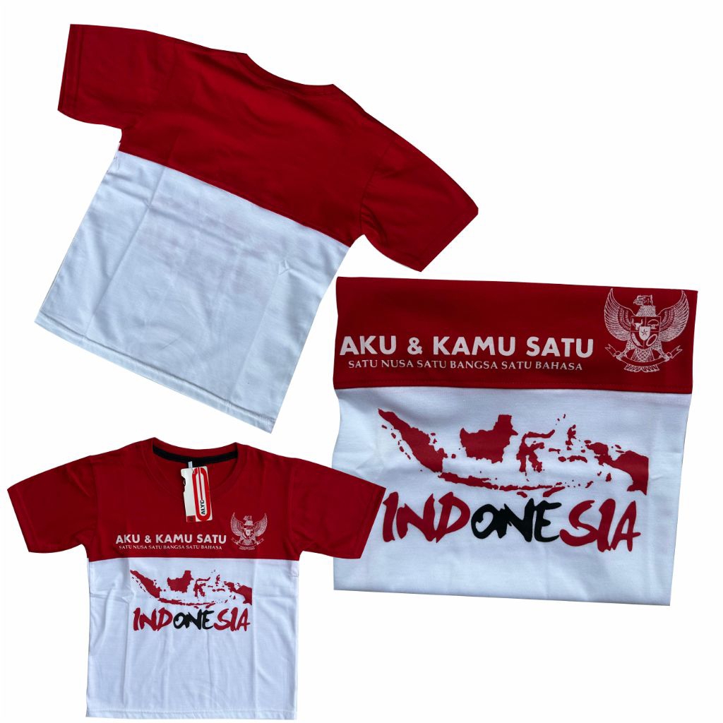 Kaos 17 Agustus HUT RI Anak-Anak