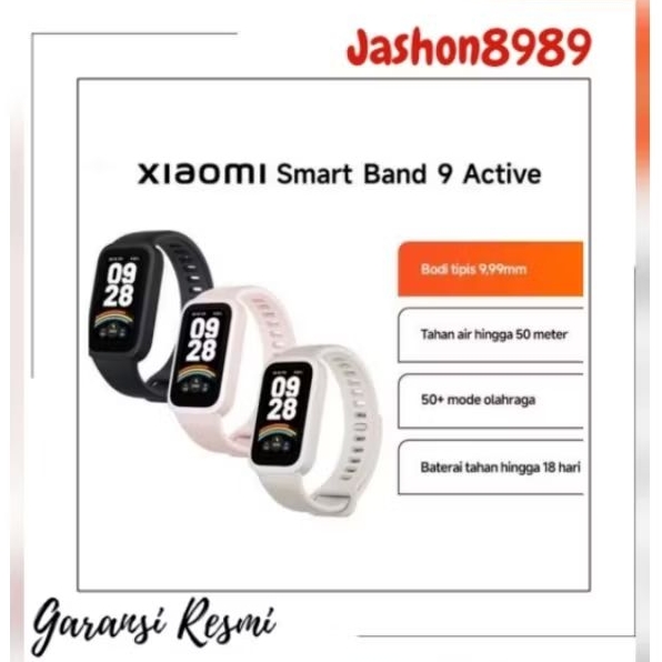 XIAOMI SMARTBAND 9 ACTIVE NEW RESMI XIAOMI