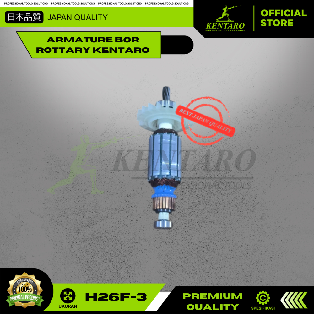 ARMATURE BOR ROTARY / ROTOR BOR ROTARY / ANGKER BOR H26F-3 KENTARO JAPAN QUALITY