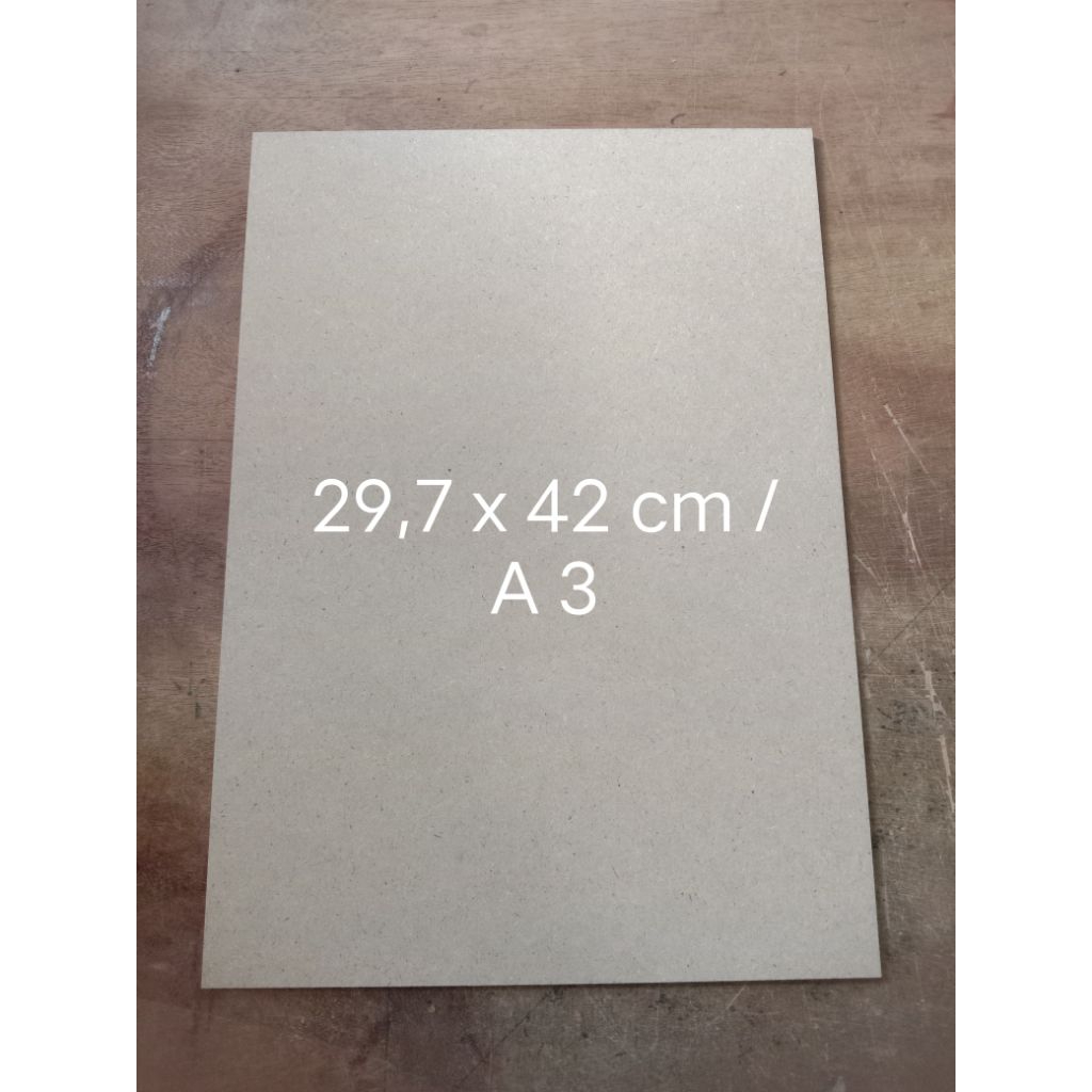 

( 10 bh ) Papan kayu mdf tebal 3 mm ukuran A3/ 29,7 x 42 cm