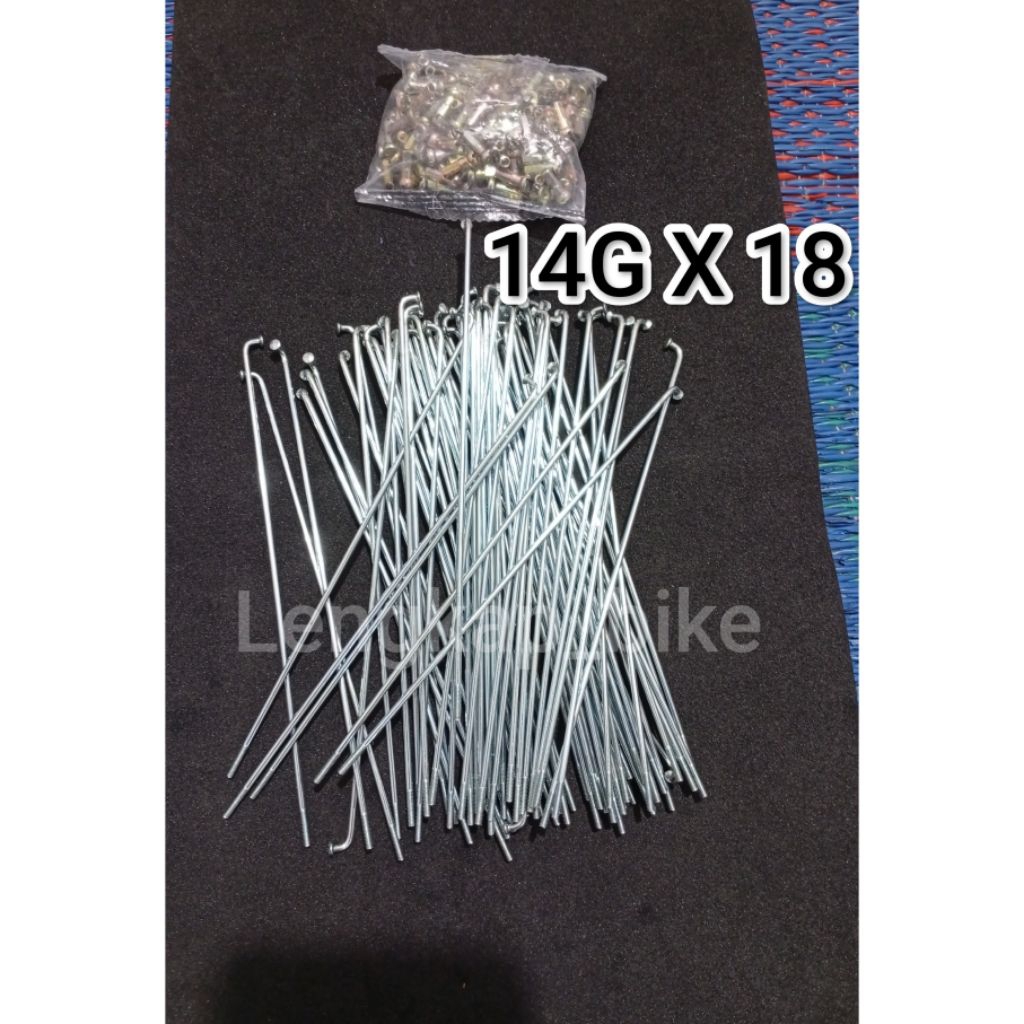 Ruji Jari Jari Spoke Sepeda 14G X 18 Inch