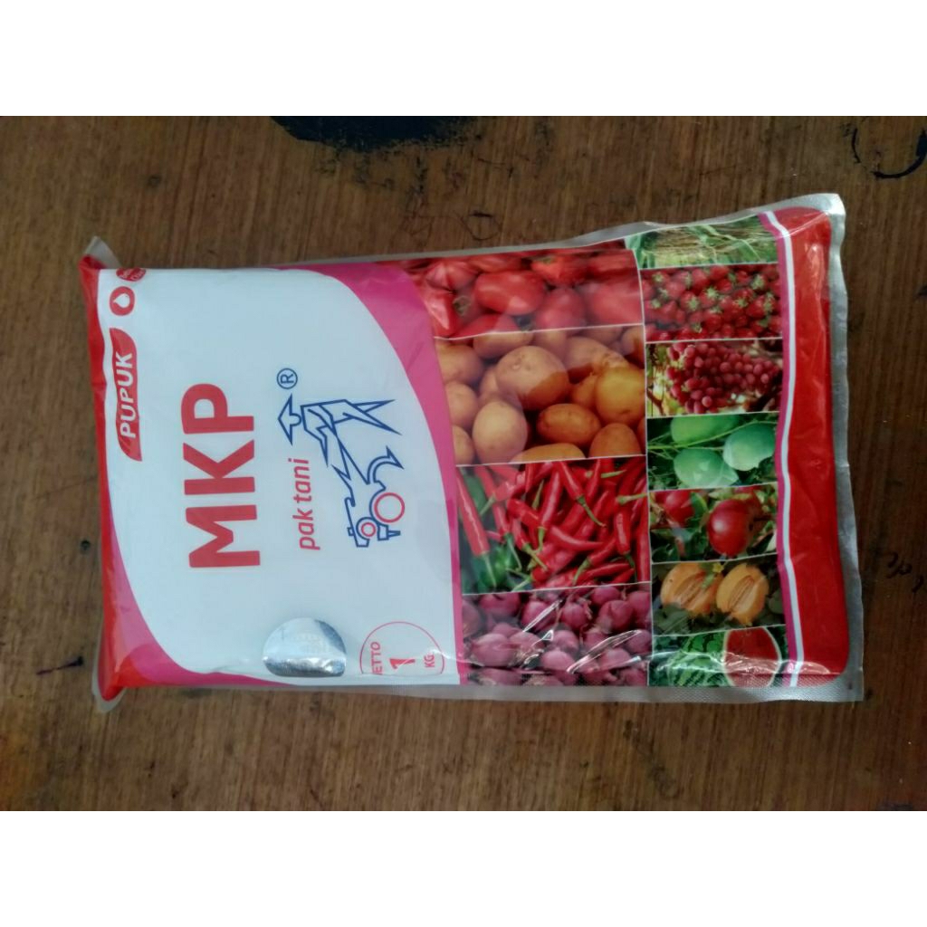 Pupuk MKP Pak Tani / 1 kg Kandungan unsur hara Pospat ( P2O5 ) : 52 %, Kalium ( K2O ) : 34 %