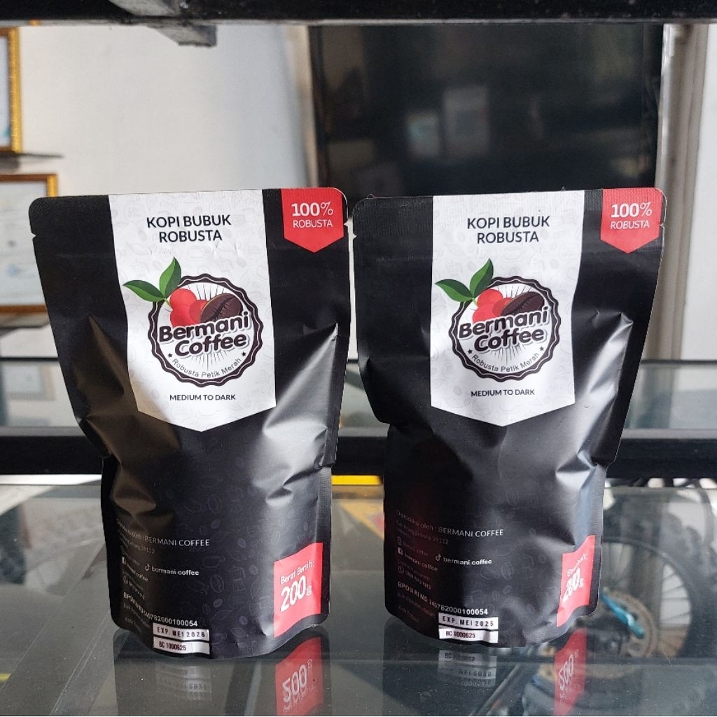 

Kopi Bermani Coffee 200g Robusta asli Curup Rejang Lebong
