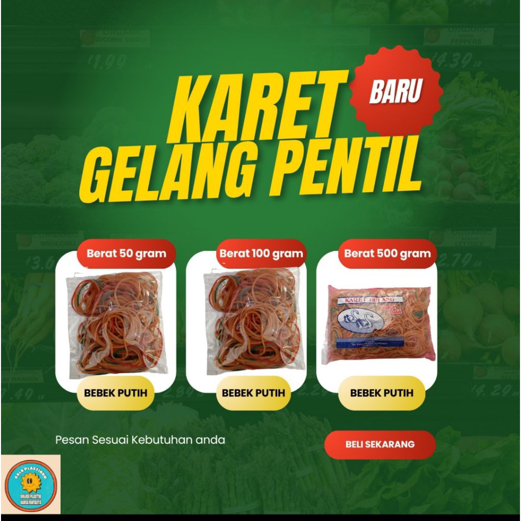 

Karet Pentil Bebek Putih – Elastis & Awet – 50g