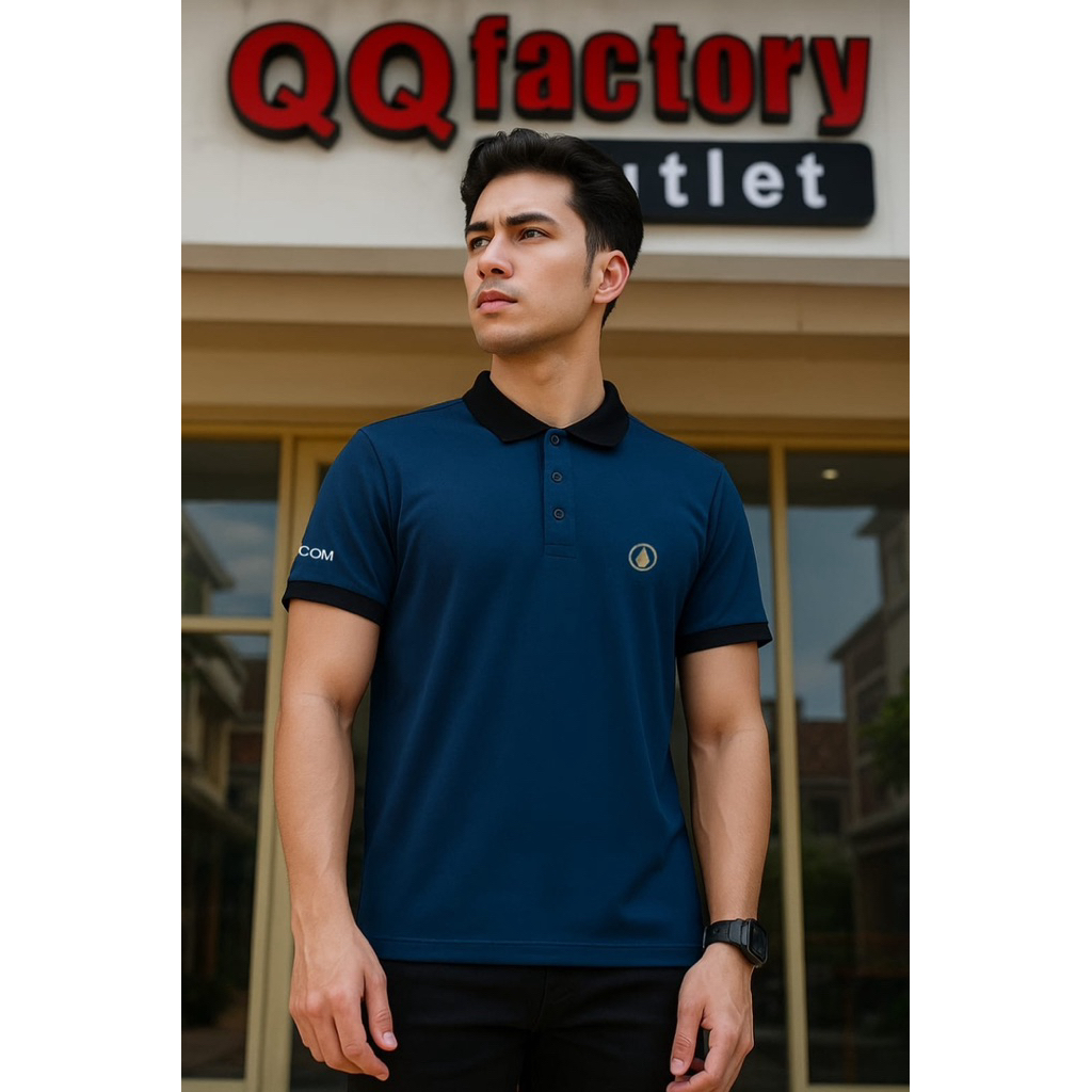 Polo Shirt Volcom Small Logo Pria