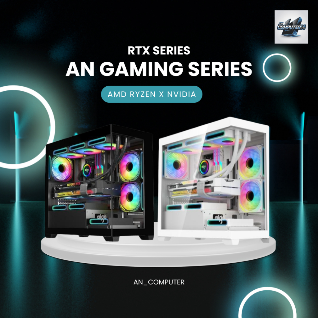 AN Gaming Series PC | Ryzen 5 7500F TRAY | RTX 3080 | 16GB | Rakitan Gaming PC
