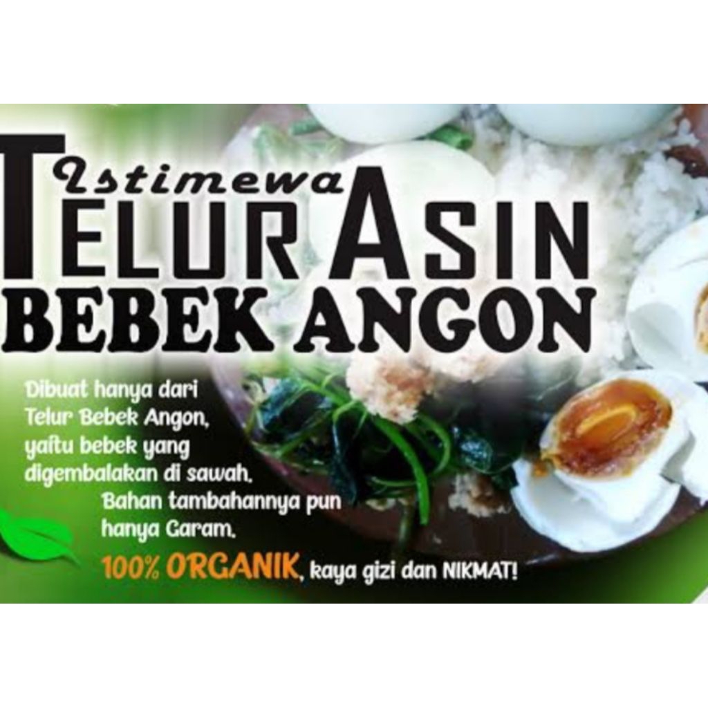 

TELUR ASIN BEBEK ANGON HARGA SATUAN ( ukuran besar)