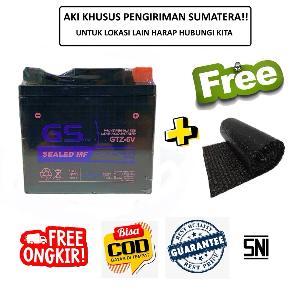 Aki Motor Honda ADV 150 Adventure GTZ6V GS Gading Siam Aki Kering Maintenance Free