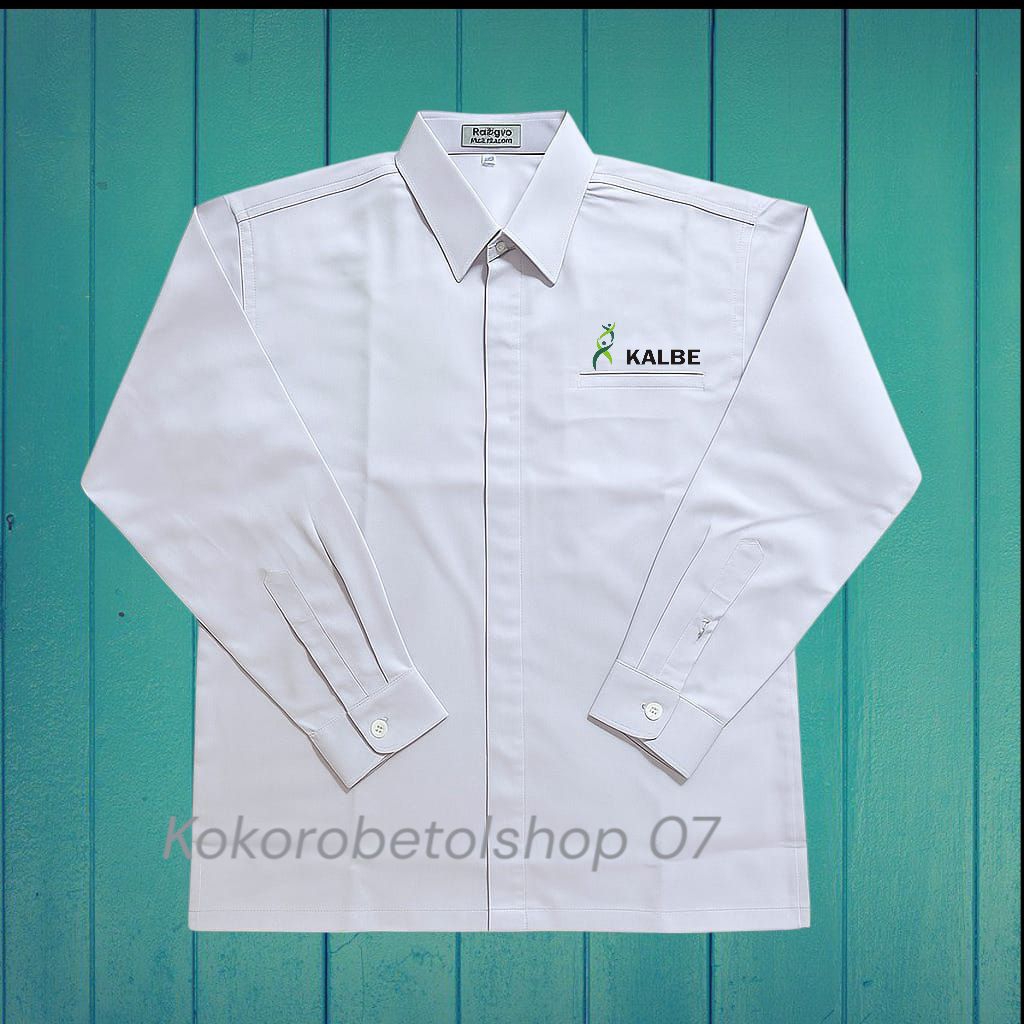Kemeja pdh KALBE kantong satu Seragam atasan bordir