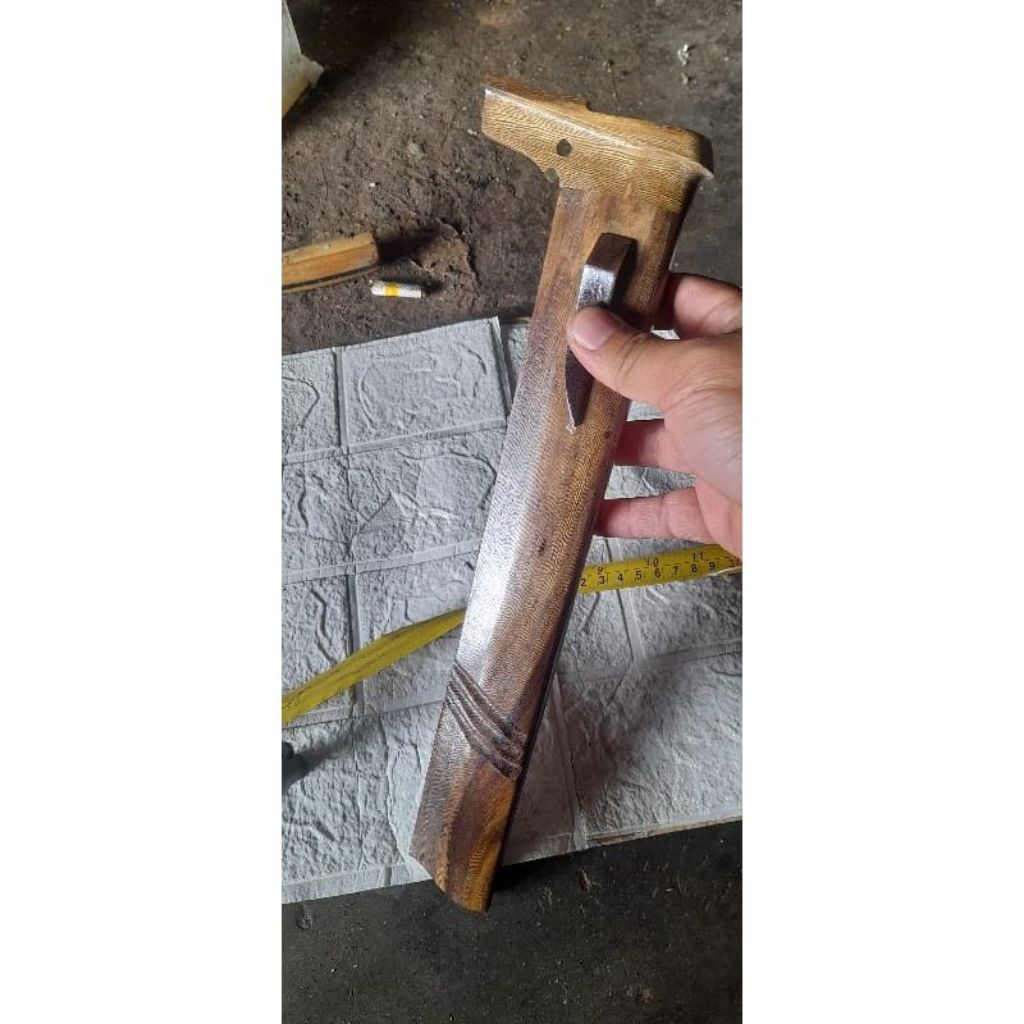 serangka /sarung golok sembelih panjang 30 cm lebar 3,5 cm terbuat dari kayu Johar premium (bisa cod