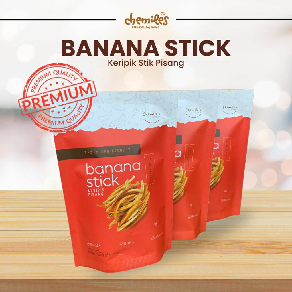 

Keripik Pisang Keripik Buah BUNDLING 3PCS BANANA STICK BALADO / STIK PISANG 100g