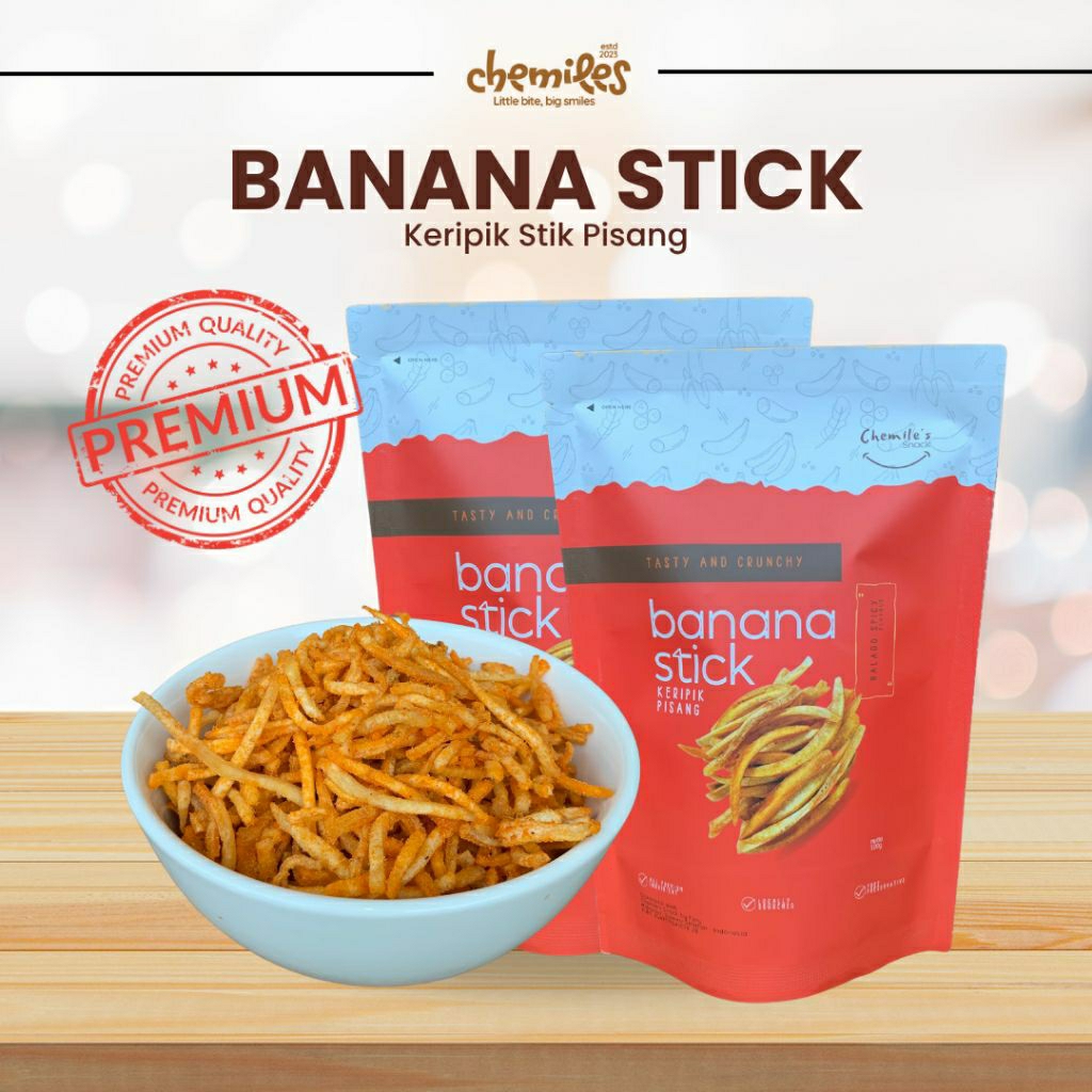 

Keripik Pisang Keripik Buah BUNDLING 2PCS BANANA STICK BALADO / STIK PISANG 100g