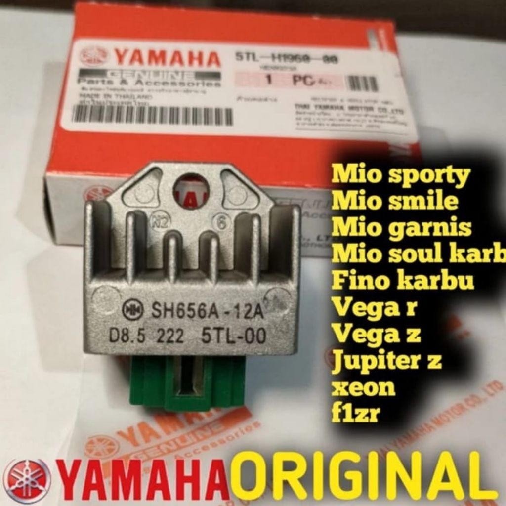 KIPROK REGULATOR MIO KARBU,MIO SPORTY ORIGINAL MIO SMILE , XEON, JUPITER Z,VEGA R,VEGA ZR kode part 