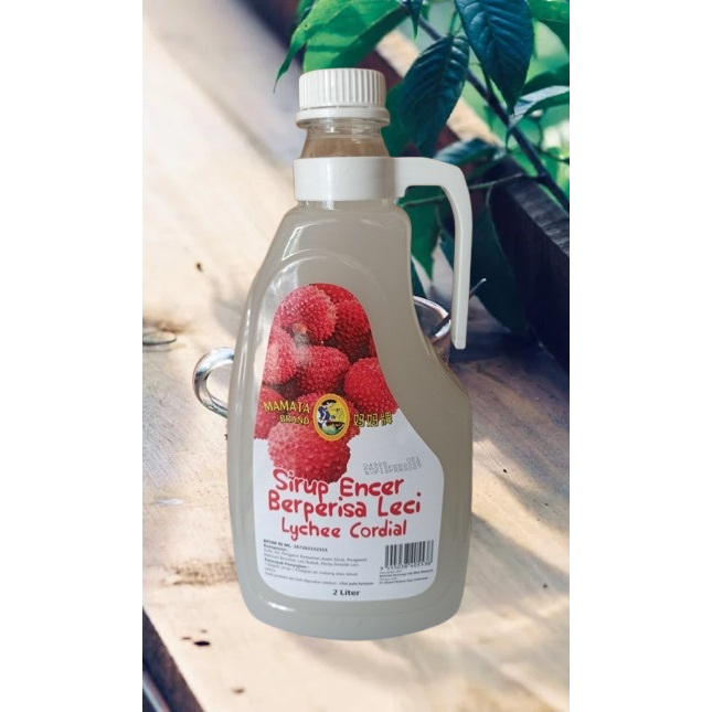 

Mamata Brand Syrup / Cordial Syrup / Lychee Syrup / Sirup Leci Laici Encer -Delicious Fruit Syrup 2lt