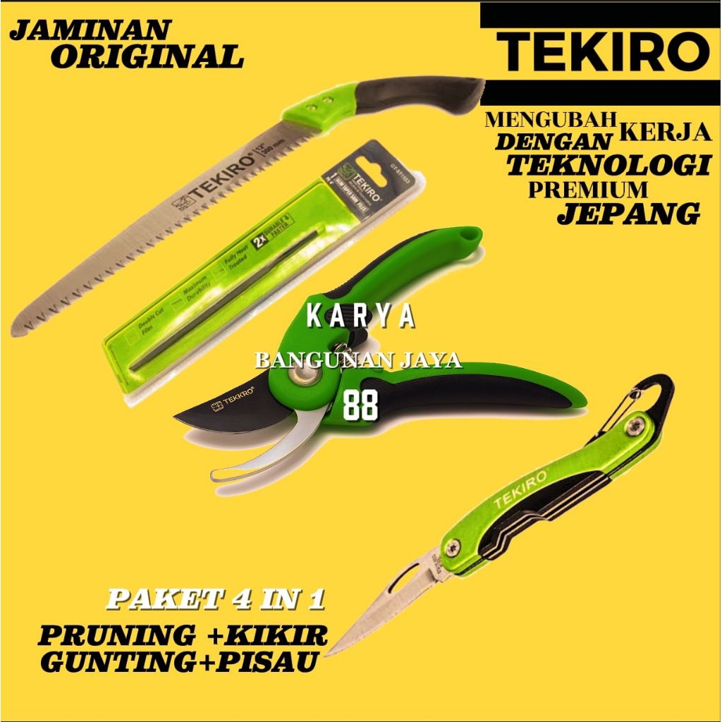 Pruning saw tekiro - Gergaji Dahan tekiro - Gergaji Bambu - Gergaji Bonsai - Gergaji Kayu