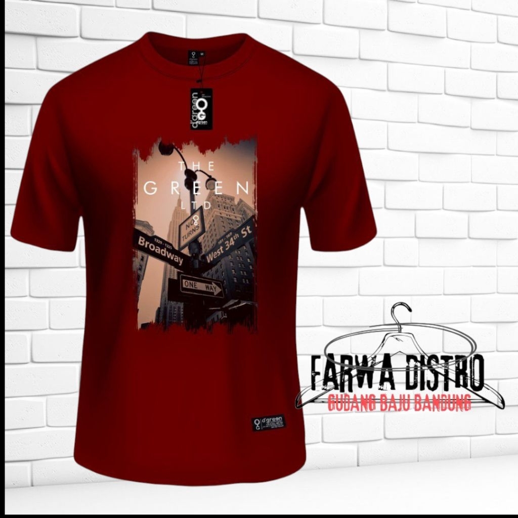 Gudang kaos Bandung D'GREEN 100%Original/Premium