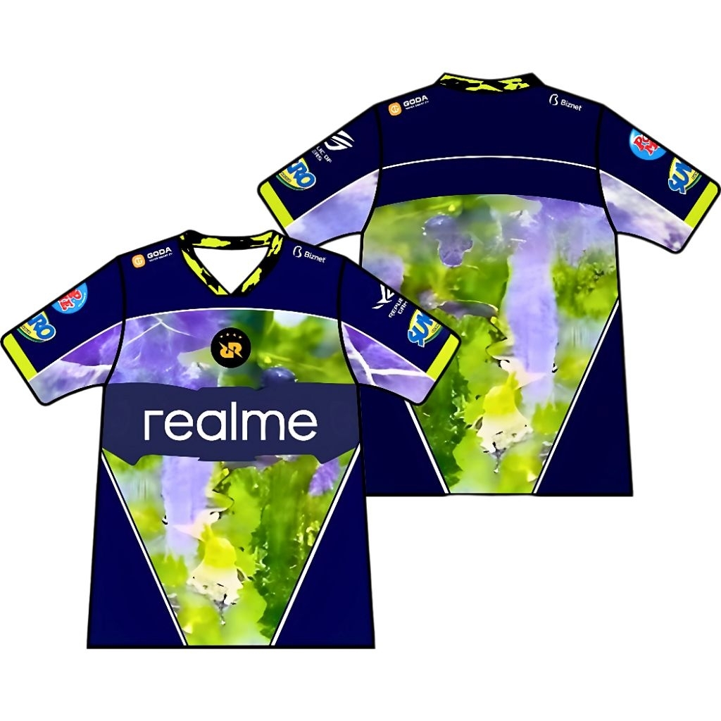 Jersey RRQ Meister Mid Support Custom Nama – Bahan Dryfit Printing Premium – Anak Dewasa