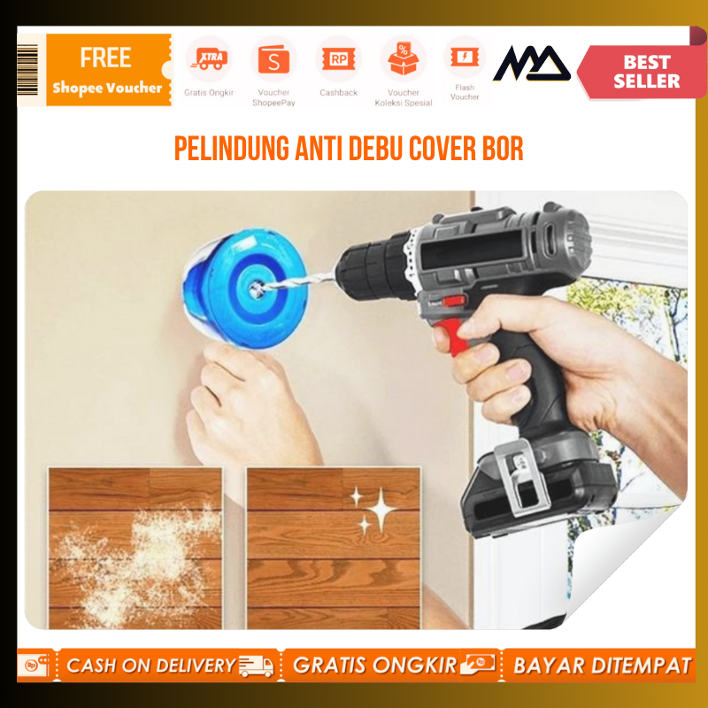 Pelindung Anti Debu Cover Bor / Penutup Debu Mata Bor / Penangkap Debu Mesin Bor