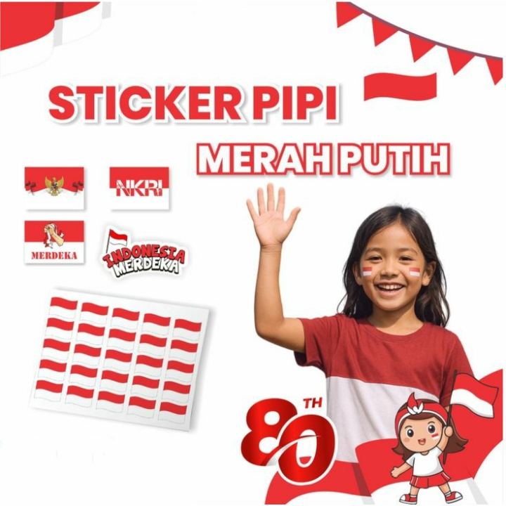 

STICKER PIPI MERAH PUTIH / STICKER PIPI DIRGAHAYU / STICKER REPUBLIK INDONESIA